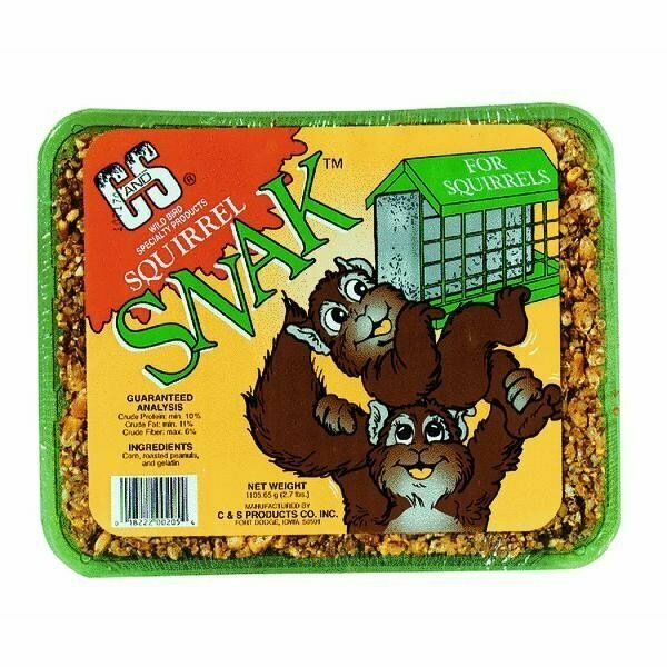 C & S Products Co Squirrel Snak Cake 06205
